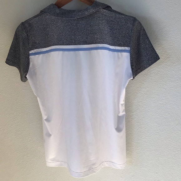 Sport Haley Gray and White Golf Shirt - Picture 3 of 3